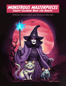 Monstrous Masterpieces Creepy Coloring Book for Adults: Witches Werewolves and Mystical Marvels