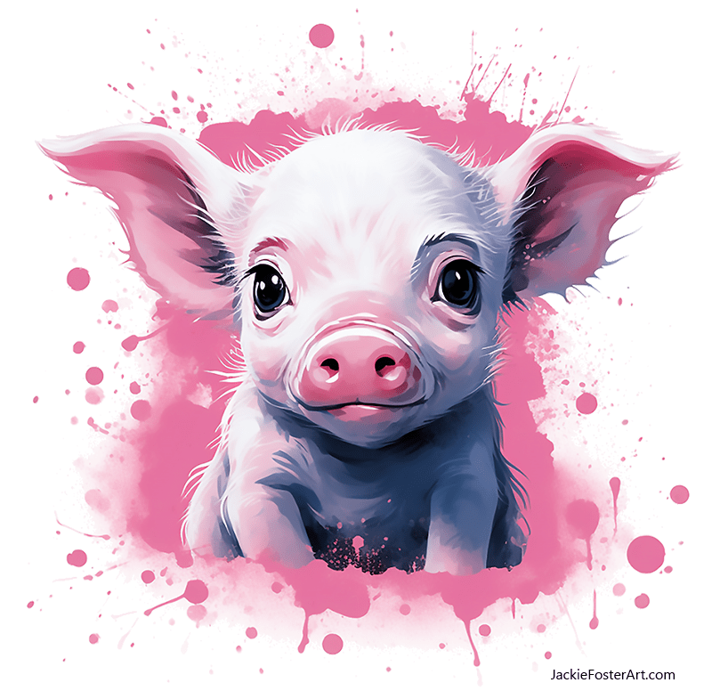 Piglet print design