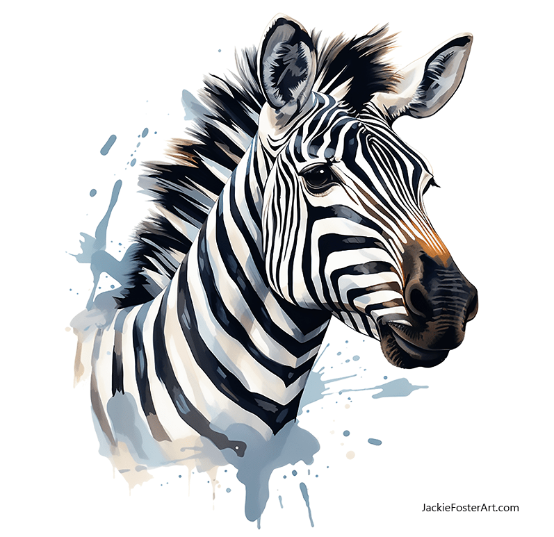 Zebra print design
