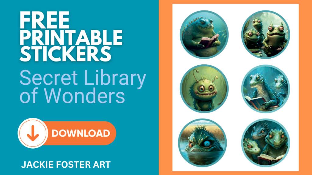 Free Printable Stickers Sheet | Secret Library of Wonders characters