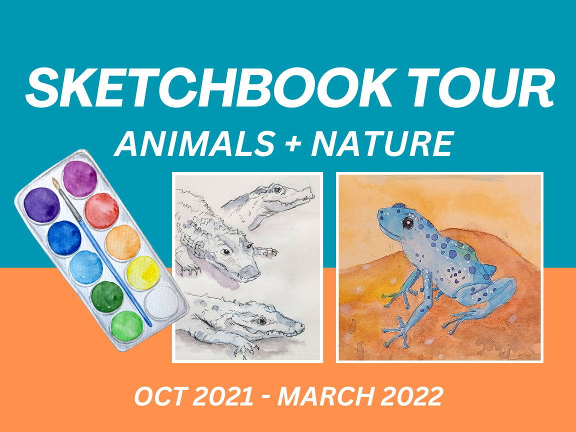 Sketchbook Tour #1: Animals & Nature