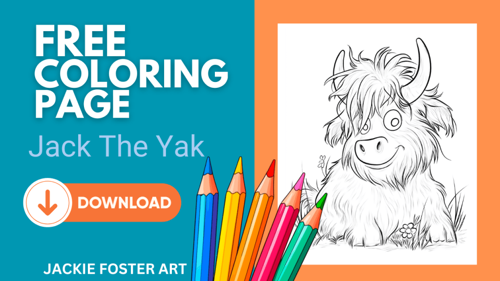 Free Coloring Page | Jack The Yak
