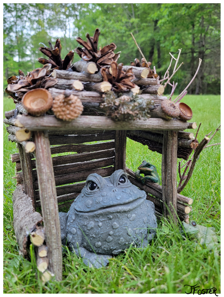 Assemblage woodland miniature nature fairy house | Jackie Foster Art