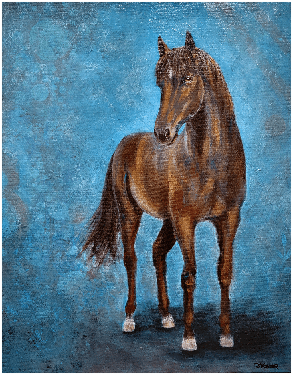 Painting Wendy the Rescue&nbsp;Horse