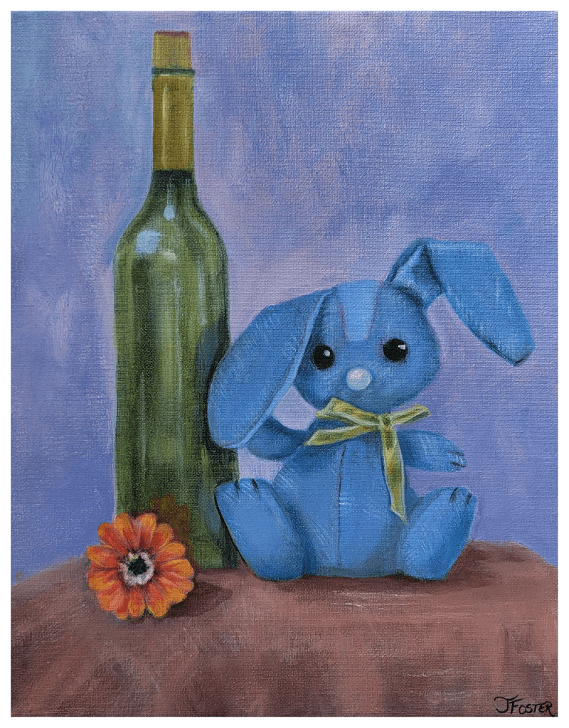 The Blue Bunny, part of the Love Held in Little Things still life series by Jackie Foster