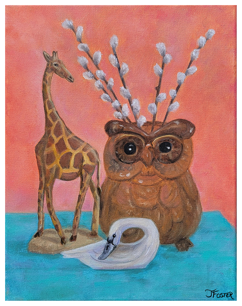 Wisdom and Grace, part of the Love Held in Little Things still life series by Jackie Foster